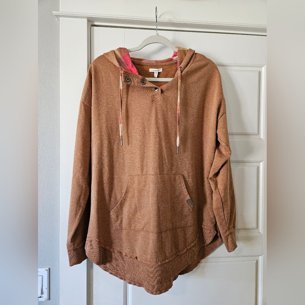 Maurices Tan Hooded Sweatshirt